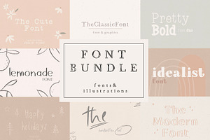 FONT BUNDLE / No1 handwritten fonts