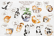 Funny Cats & Thought Bubbles - Quirk, an Animal Illustration by Watercolor dreams (Thumbnail 3 of 6)