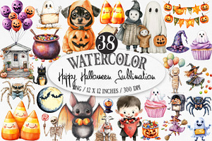Happy Halloween Sublimation, an Illustration by Designking