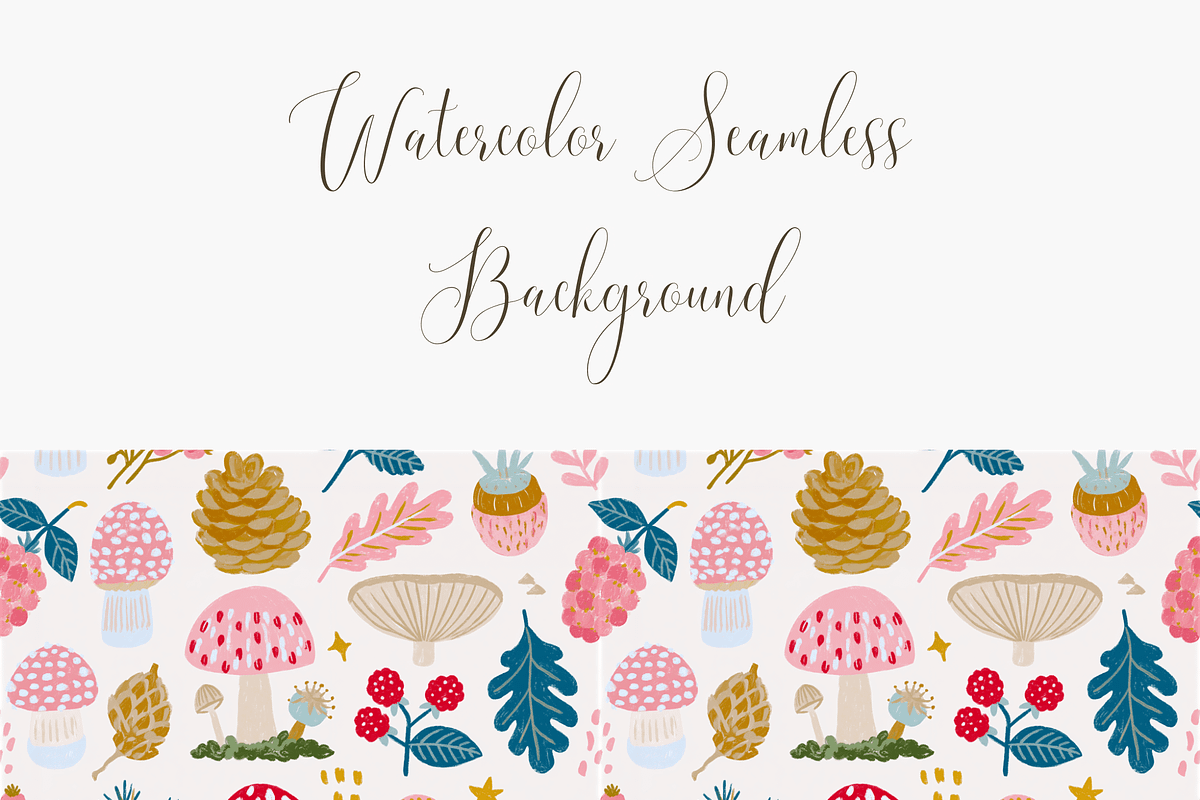 Woodland and Forest Seamless Pattern, a Pattern Graphic by Pati Charm Studio (Photo 3 of 6)