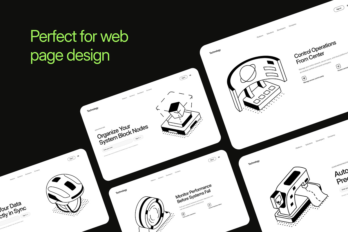 Technology Isometric Illustrations, a Technology Illustration by Vectors Market (Photo 4 of 12)