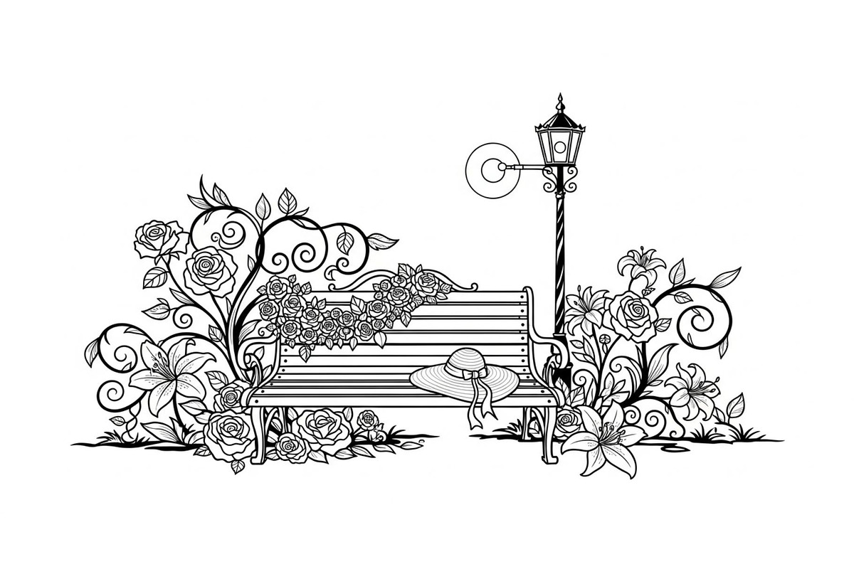 Vintage Park Bench Vector Bundle, an Illustration by jahid234 (Photo 46 of 49)