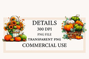 Whimsical Halloween Pumpkin Clipart, a Seasonal Illustration by Designworld (Thumbnail 4 of 7)
