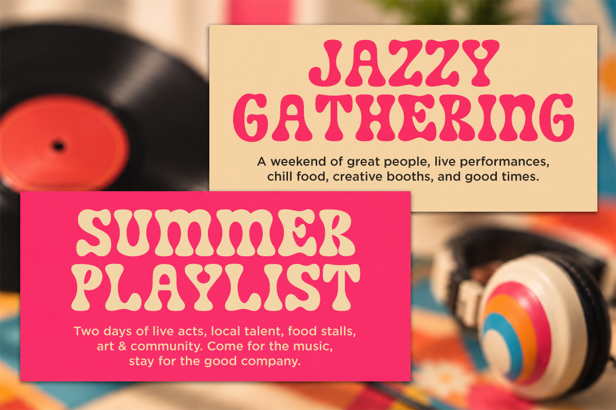 Friezy – Retro Groovy Bold Font, a Serif Font by Font Liner (Photo 8 of 10)