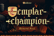 Valmeria - Medival Pixel, a Serif Font by Burntilldead (Thumbnail 12 of 12)