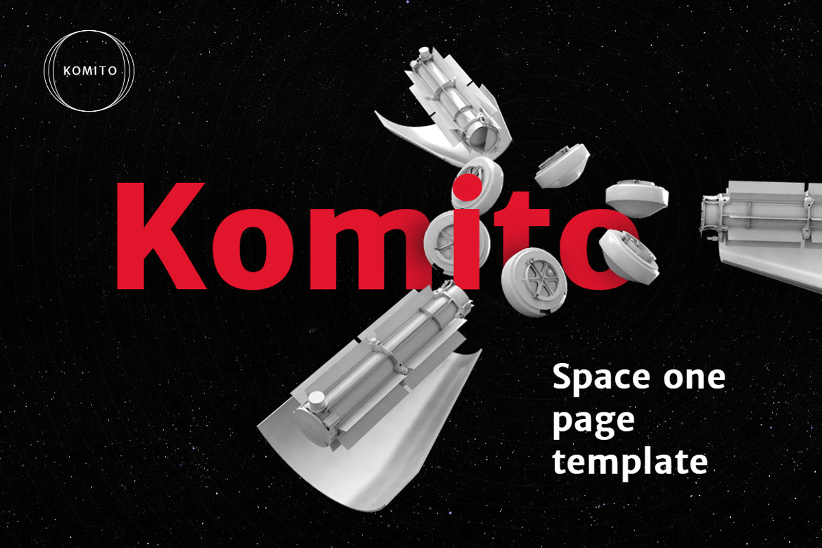Komito — One Page Template, a Landing Page Template by equoru (Photo 1 of 5)