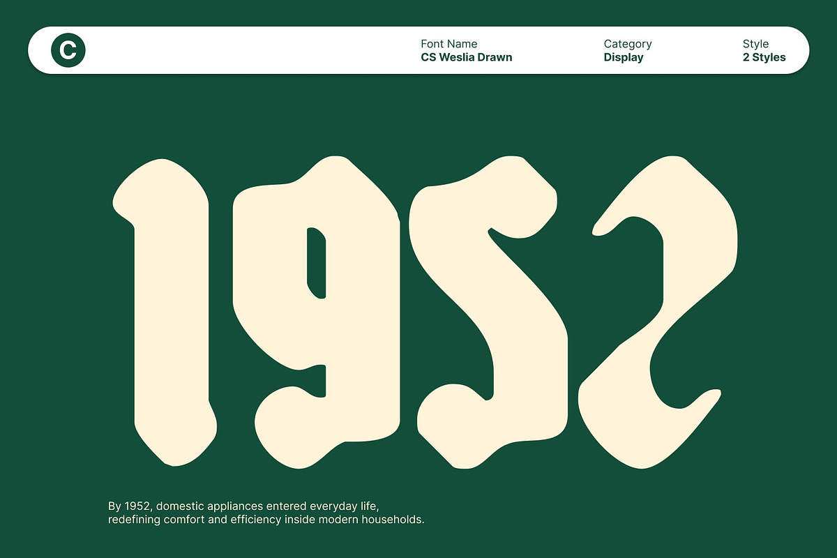 CS Weslia Drawn, a Blackletter Font by Craft Supply Co. (Photo 6 of 8)