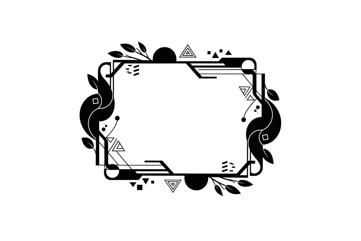 Decorative Nature Frame Silhouette, a Graphic by BIPLOB EXPERT (Photo 3 of 8)