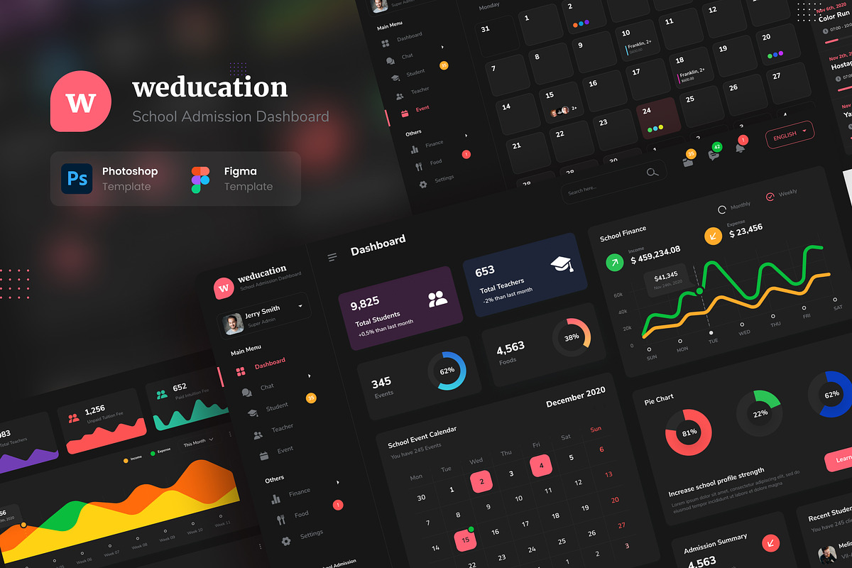 Weducation - School Admission Admin, an UI Kit Template by peterdraw (Photo 5 of 8)