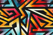 Graffiti geometric pattern pack, a Pattern Graphic by Gudiny (Thumbnail 13 of 13)