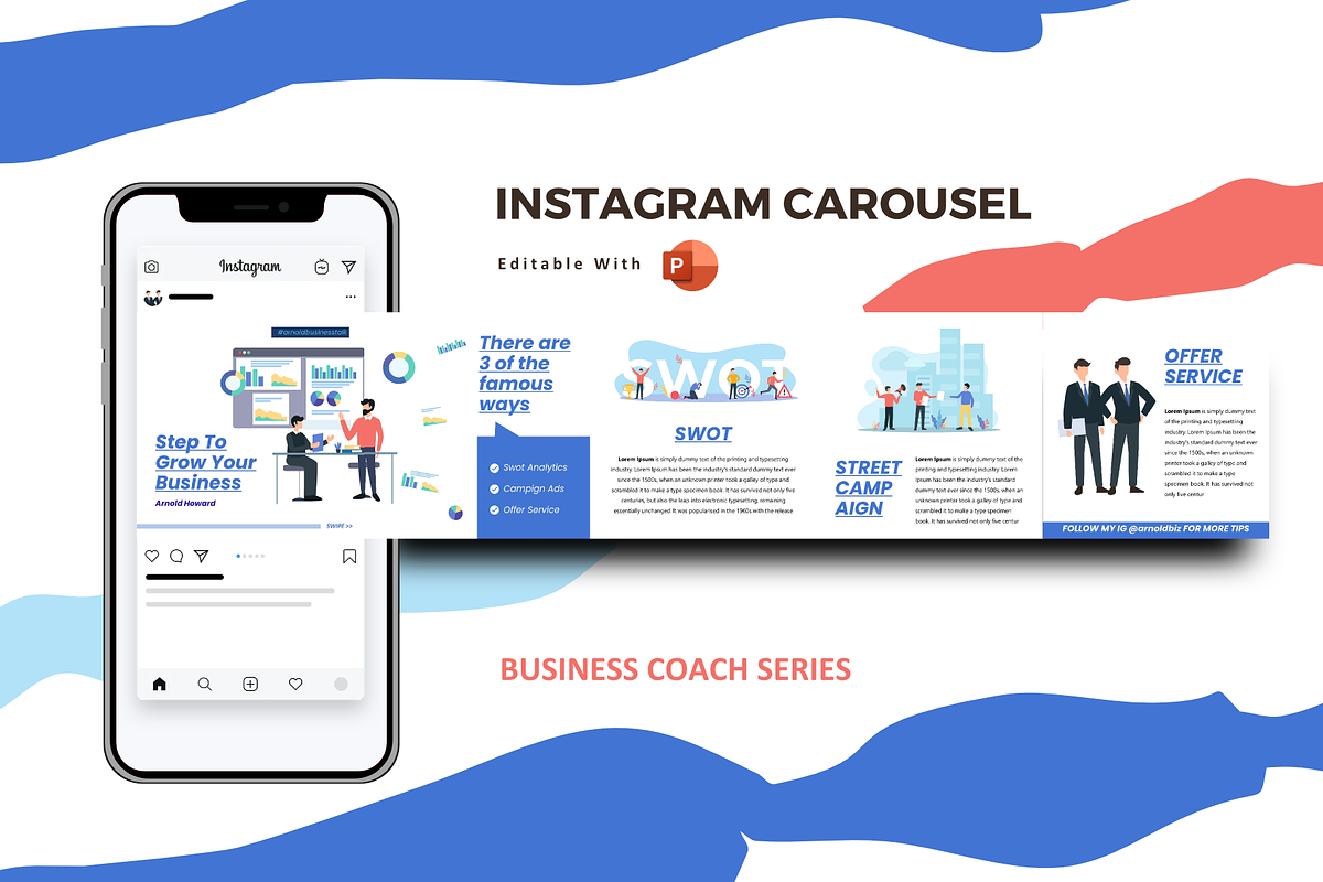SALE | 20 BUNDLE INSTAGRAM CAROUSEL, a Social Media Template by rivatxfz (Photo 20 of 21)