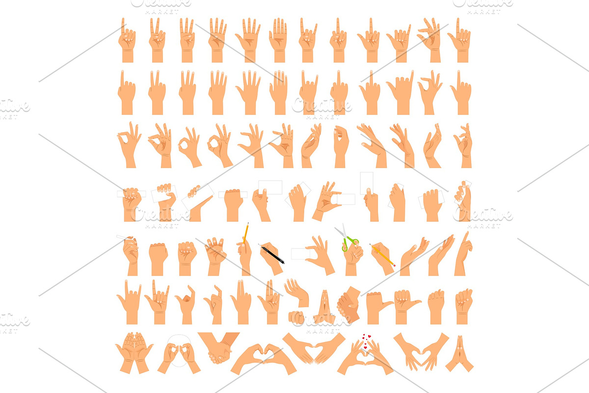Woman hands and arms expressions, a Person Illustration by Stock-Smart-Start
