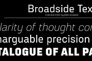 Broadside Text, a Sans Serif Font by Device (Thumbnail 1 of 6)