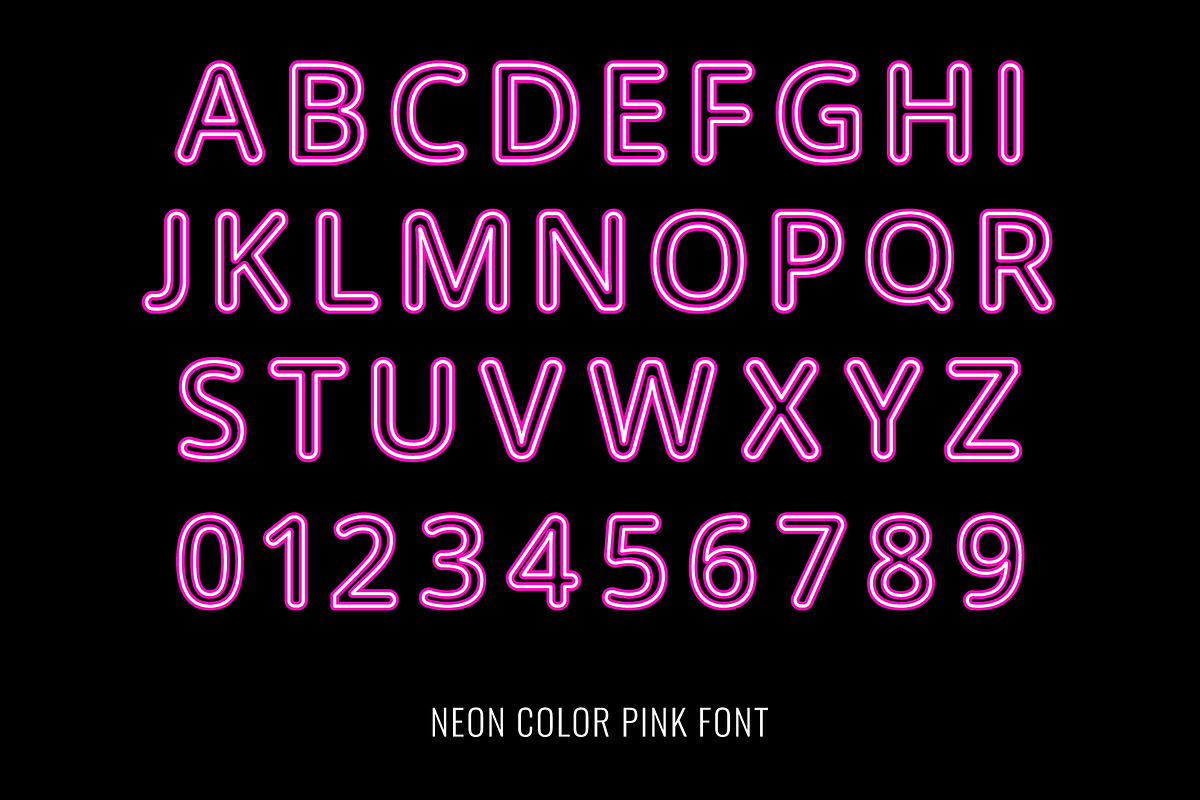 Neon Color Font family, a Symbol Font by Font Craft Studio (Photo 9 of 11)