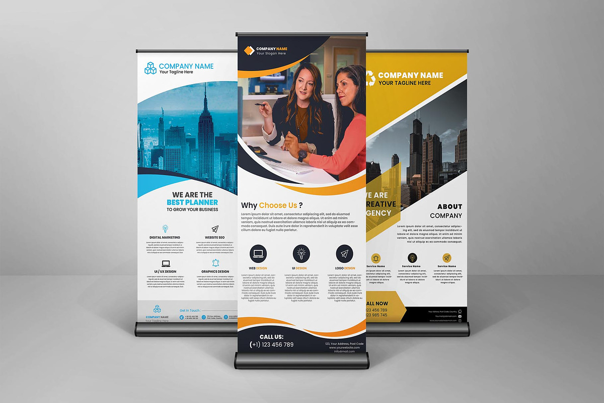 Creative Business Roll-Up Banner, a Flyer Template by nandinigraphics (Photo 1 of 4)