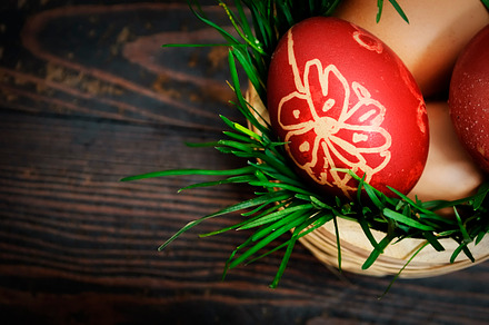 Easter eggs containing easter, egg, and plank, a Holiday Photo by hitdelight