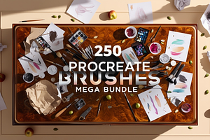 250 Procreate Brushes Mega Bundle