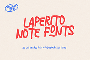 Laperito Handwriting, a Script Font by 24Design Studios (Thumbnail 1 of 8)