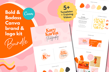 Bold logo design, Canva Branding Kit