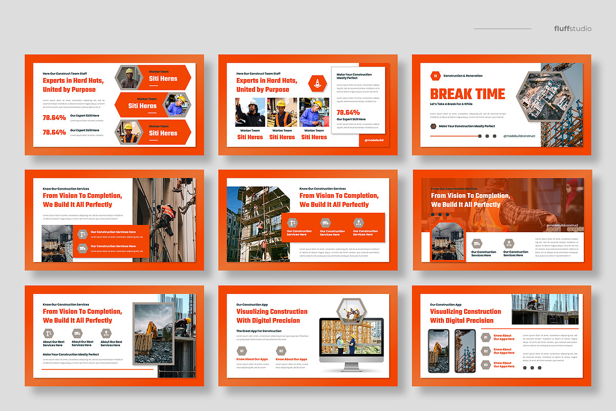 Construction Engineering Powerpoint preview 3