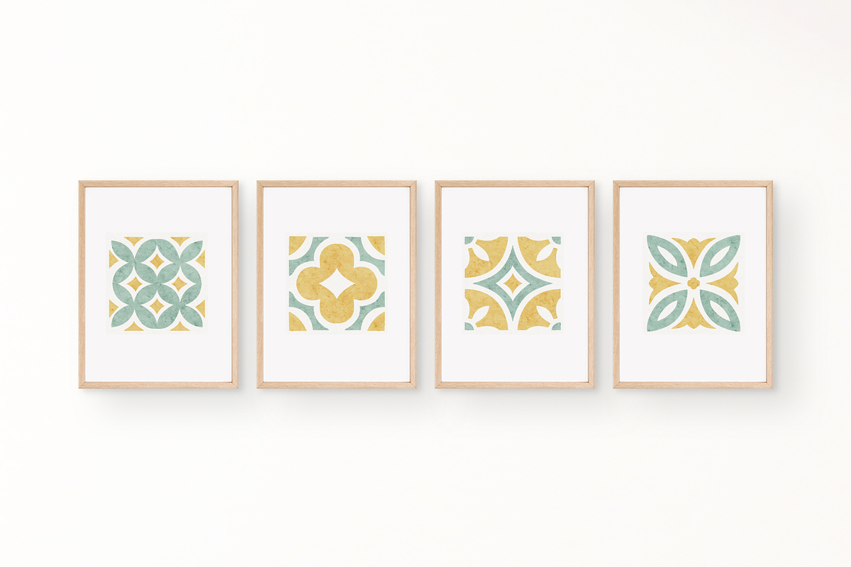 Sunlit Sage Mosaic Seamless Pattern, a Pattern Graphic by OwlAndFern (Photo 9 of 15)