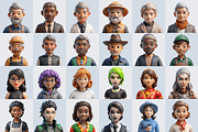 3D Avatars - 168 Avatar Icons, a Characters & Person 3D Model by Palleon (Thumbnail 5 of 8)