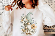 Whimsical Spring Gnome Clipart Bundl, an Illustration by SVGArt (Thumbnail 4 of 9)