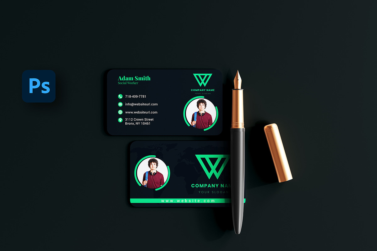 Modern Creative Business Card, a Business Card Template by aleeydesign (Photo 4 of 5)