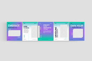 Aesthetic Fashion vibrant carousel, a Social Media Template by thedesignsource