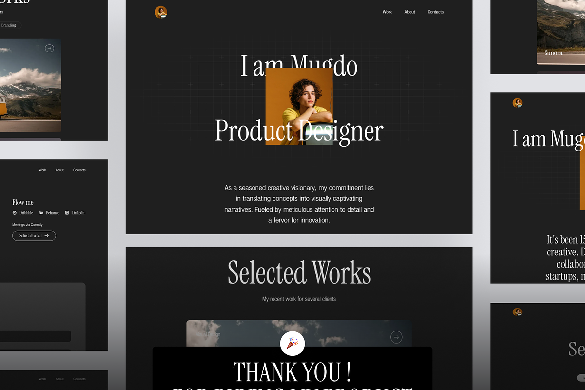 Personal Portfolio Website Template, an UI Kit Template by Ahmed Rubel (Photo 5 of 5)