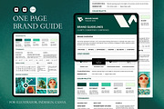 One Page Brand Guidelines, a Brochure Template by Artisan Vibes (Thumbnail 1 of 5)