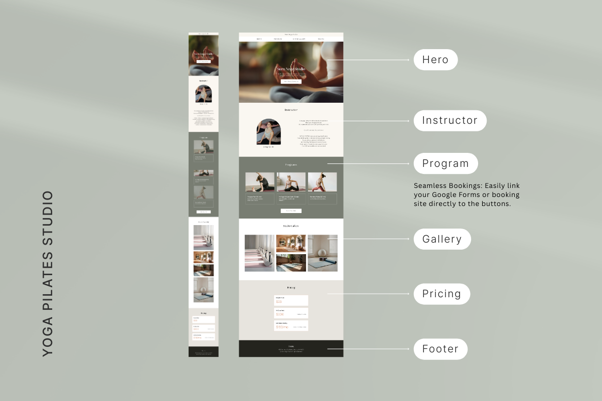 Yoga Pilates Studio Website Template, a Landing Page Template by batang (Photo 3 of 5)