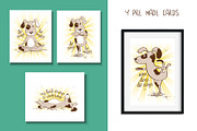 Yoga Dogs, an Animal Illustration by Annakniaz (Thumbnail 7 of 9)