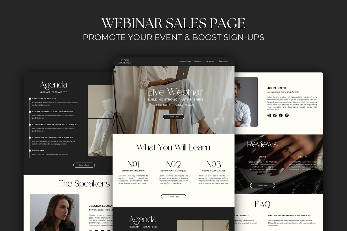 Social Media Manager Canva Website, an App Template by Meraki Templates (Photo 7 of 10)
