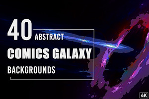 40 Abstract Comics Galaxy Background