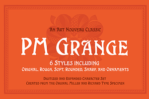 PM Grange Art Nouveau Typeface