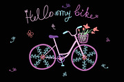 Cute hand drawn bicycles, a Healthcare Illustration by DinaraChernaya (Thumbnail 4 of 6)