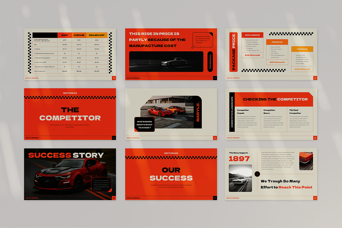 Maryle Powerpoint Template, a Presentation Template by Visuel Colonie® (Photo 8 of 9)