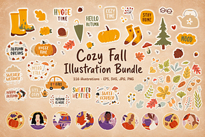 Whimsical Autumn Clipart Bundle