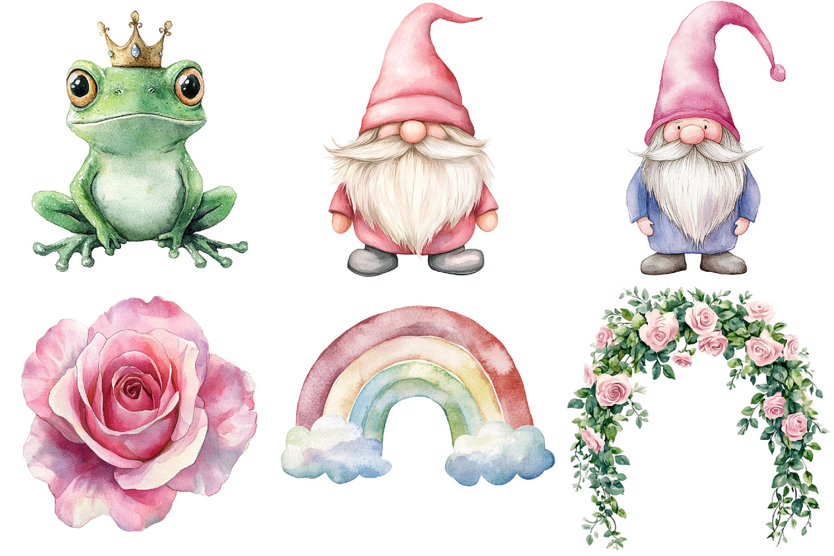 Magical Garden Pink Fairies, an Illustration by CitraGraphics (Photo 2 of 5)