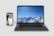 Laptop And Smartphone Mockup, an iPhone Mockup by seramoe (Thumbnail 9 of 9)