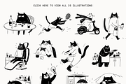 Just Cats: Daily Life Pack, an Animal Illustration by Veyla (Thumbnail 3 of 10)