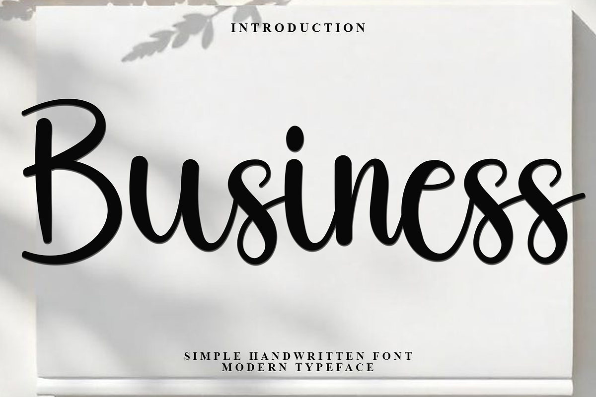 Business, a Handwritten Font by InermediaSTUDIO (Photo 1 of 6)