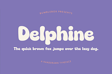 Delphine - Handwritten Bubble Font