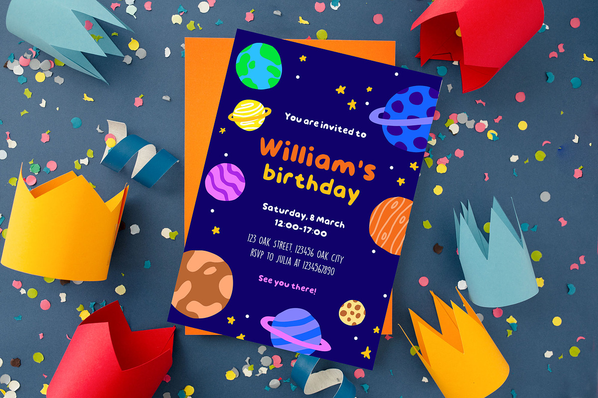 Birthday party invitation (editable), an Invitation Template by Goodputty (Photo 1 of 4)