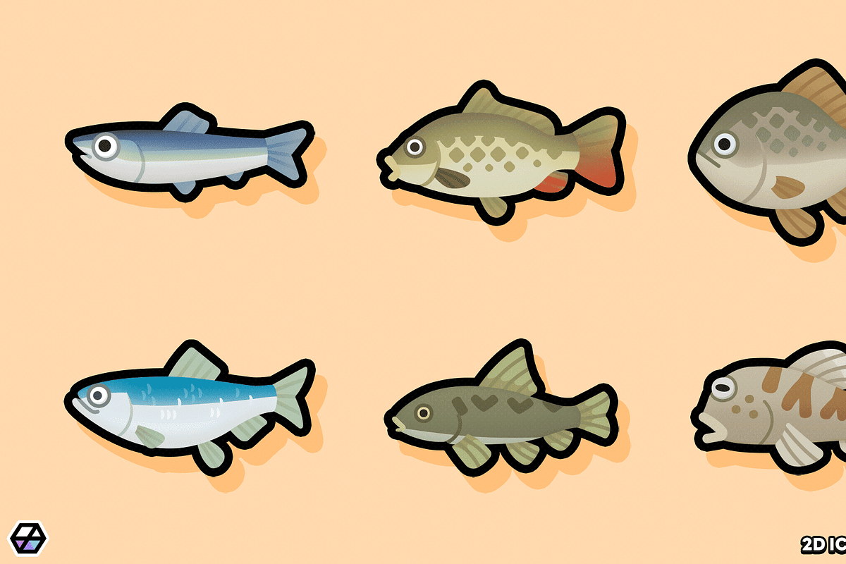 2D Icons - Fish Icon, a Solid Icon by LAYERLAB (Photo 6 of 10)
