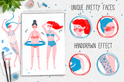 Swim-Swim | HandDrawn Graphics, a Person Illustration by Daria Miazhevich (Thumbnail 3 of 5)