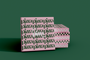 Stacked Pizza Boxes Mockup