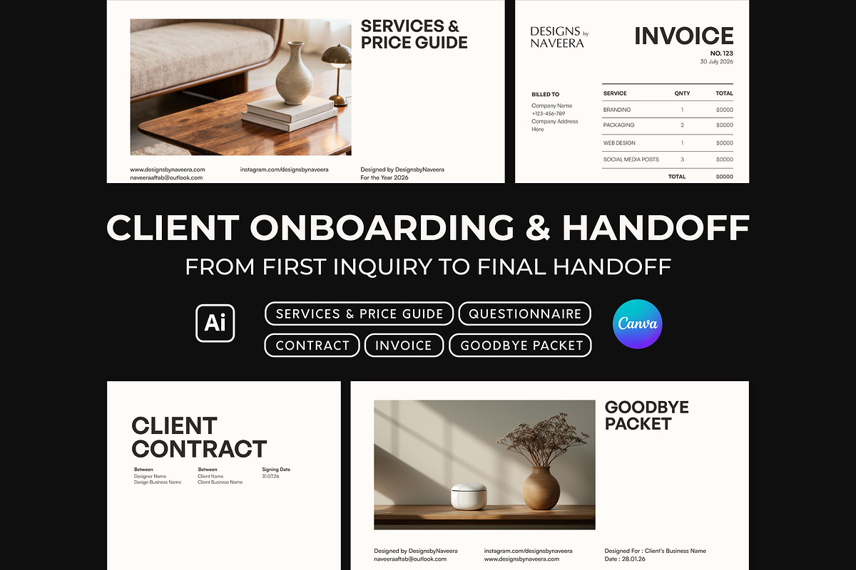 Client Onboarding + Handoff Toolkit, a Branding & Logo Template by Naveera Aftab (Photo 1 of 5)