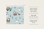 Winter construction, a Pattern Graphic by Olena Kuznietsova (Thumbnail 4 of 9)